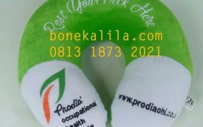 Souvenir Bantal Leher Prodia | Pabrik Bantal Leher